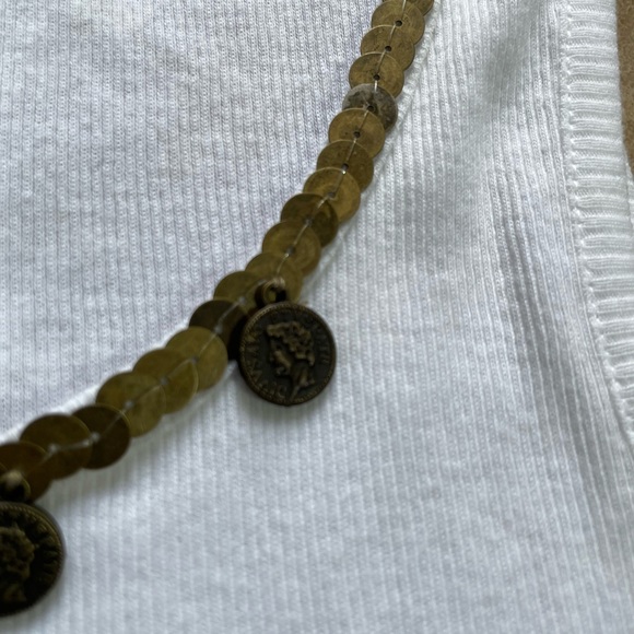 Metal Sequins PATRICK ROBINSON Tank Top | medium - Picture 5 of 9